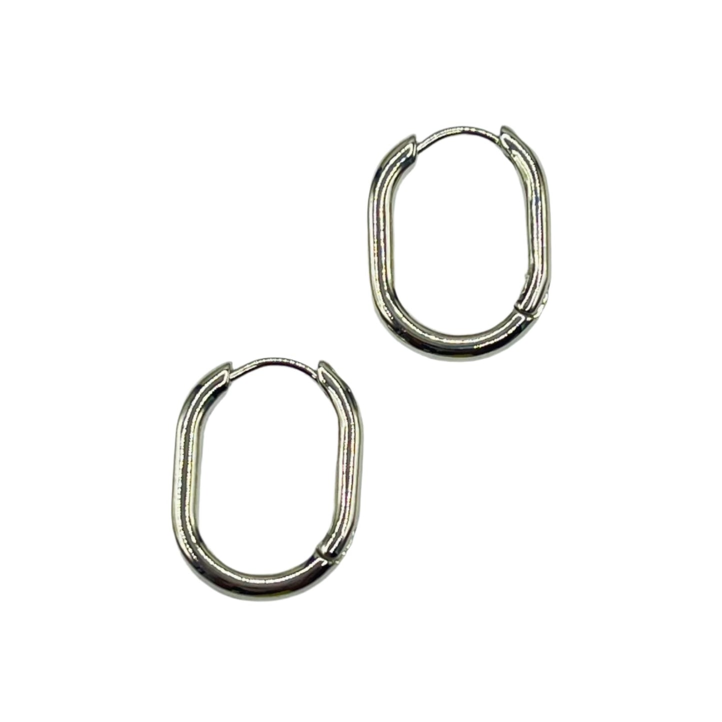 Oval Hoop Earrings