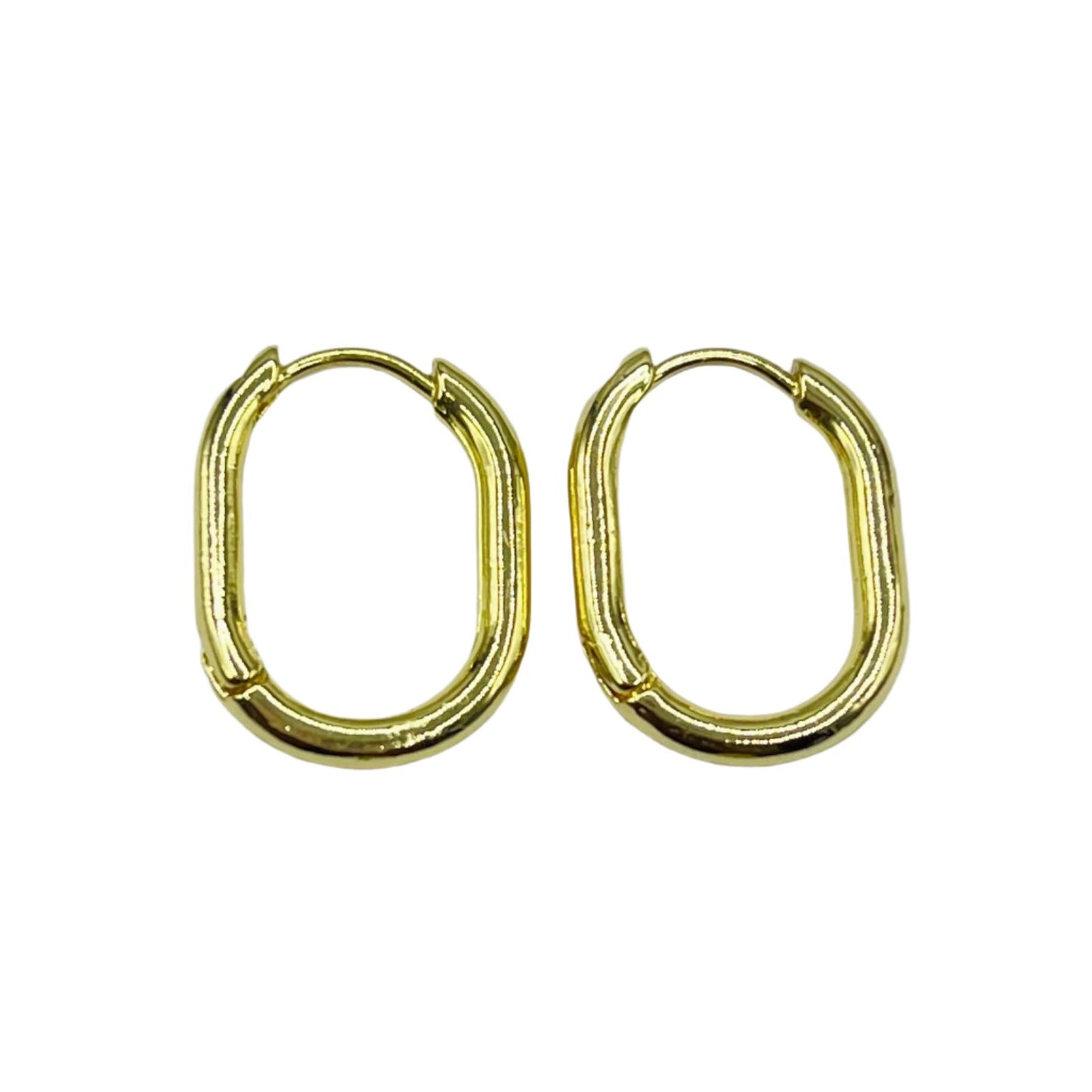 Oval Hoop Earrings