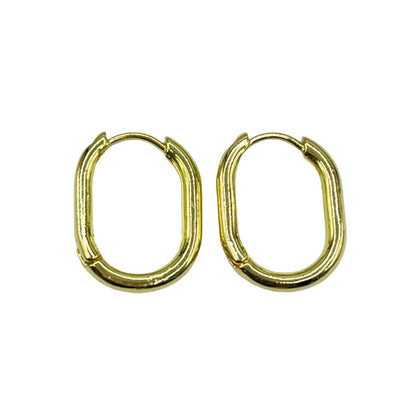 Oval Hoop Earrings