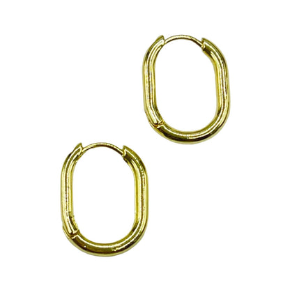 Oval Hoop Earrings