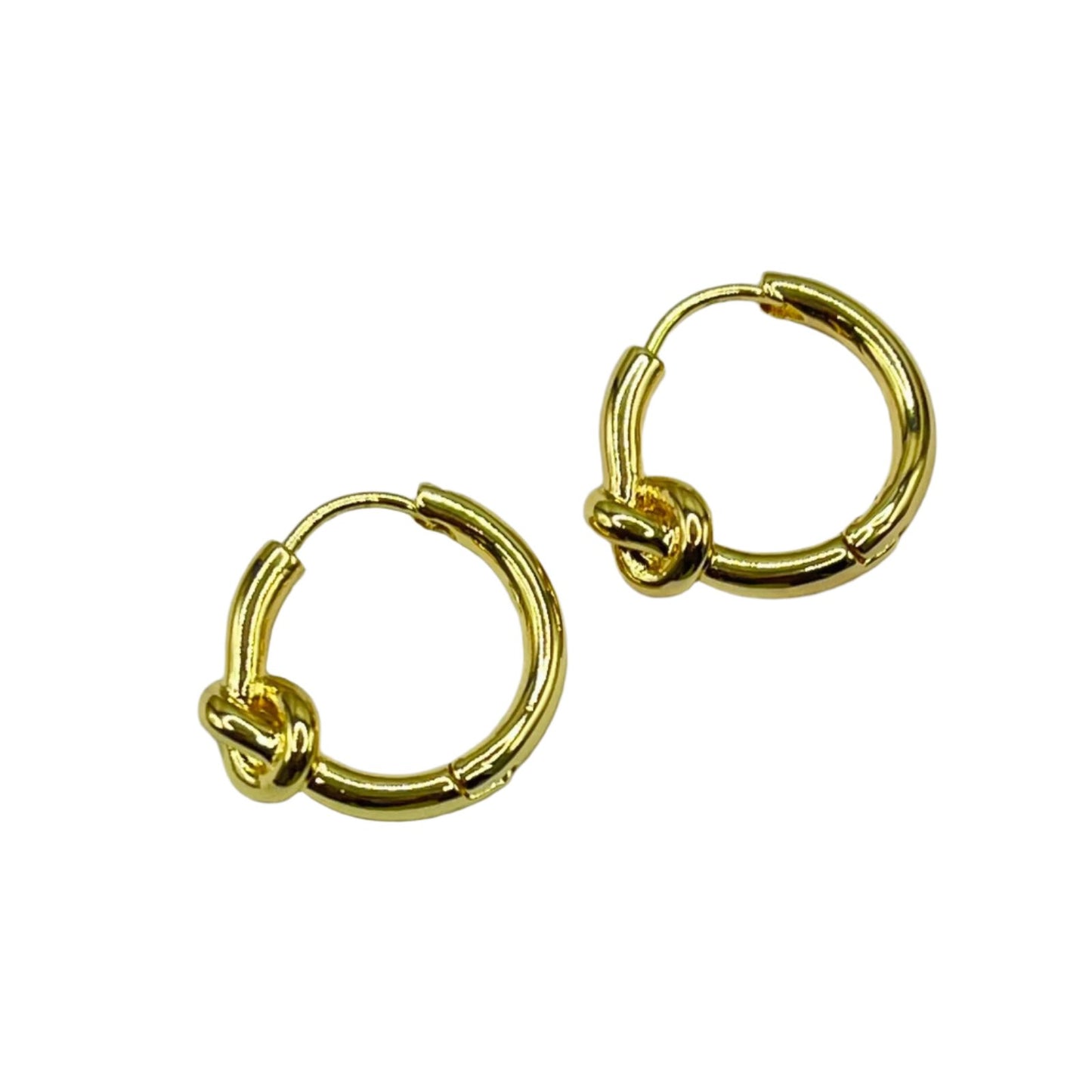 Knotted Hoop Earrings