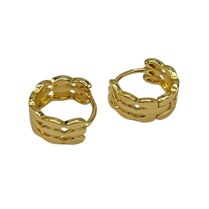 Interlinked Hoop Earrings