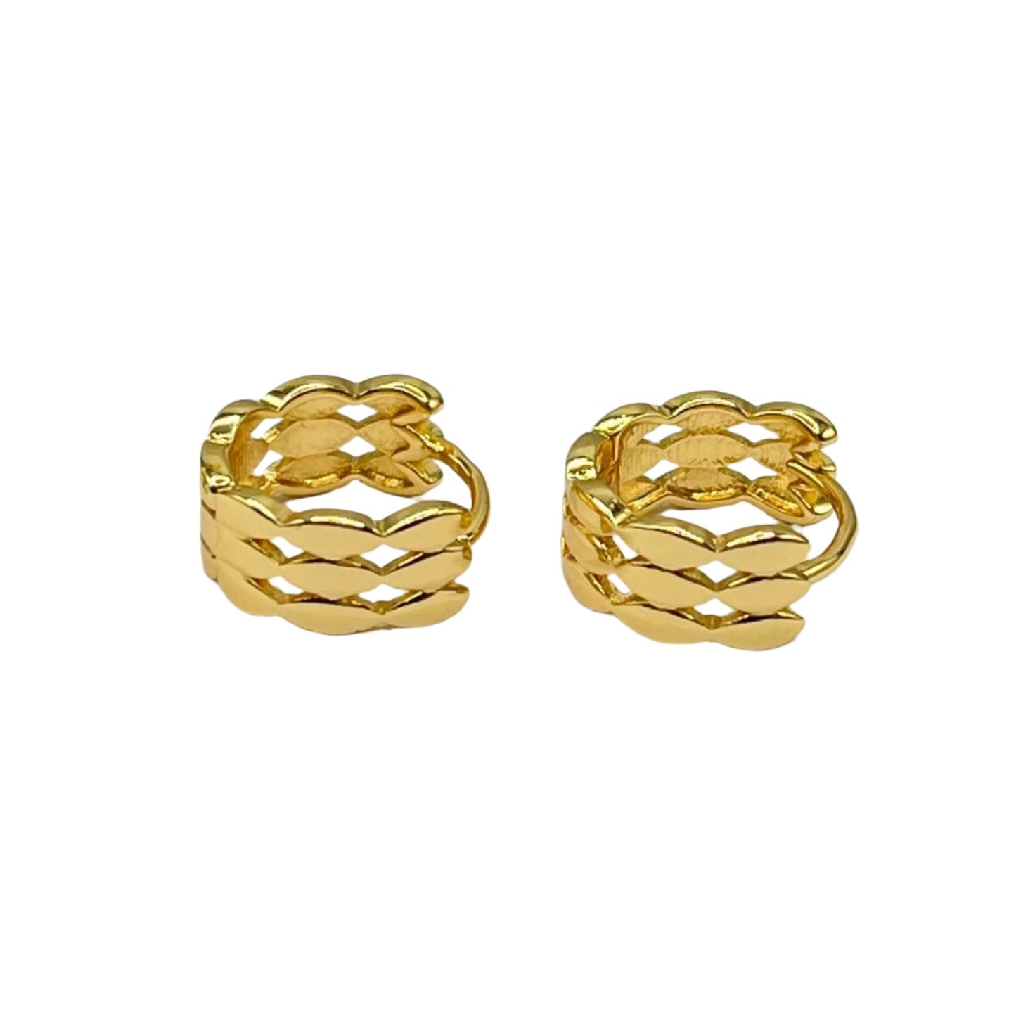 Interlinked Hoop Earrings