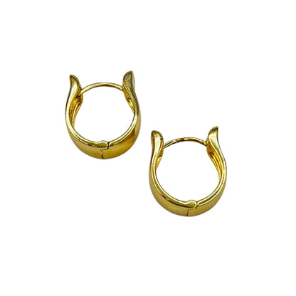 Curved Hoop Earrings