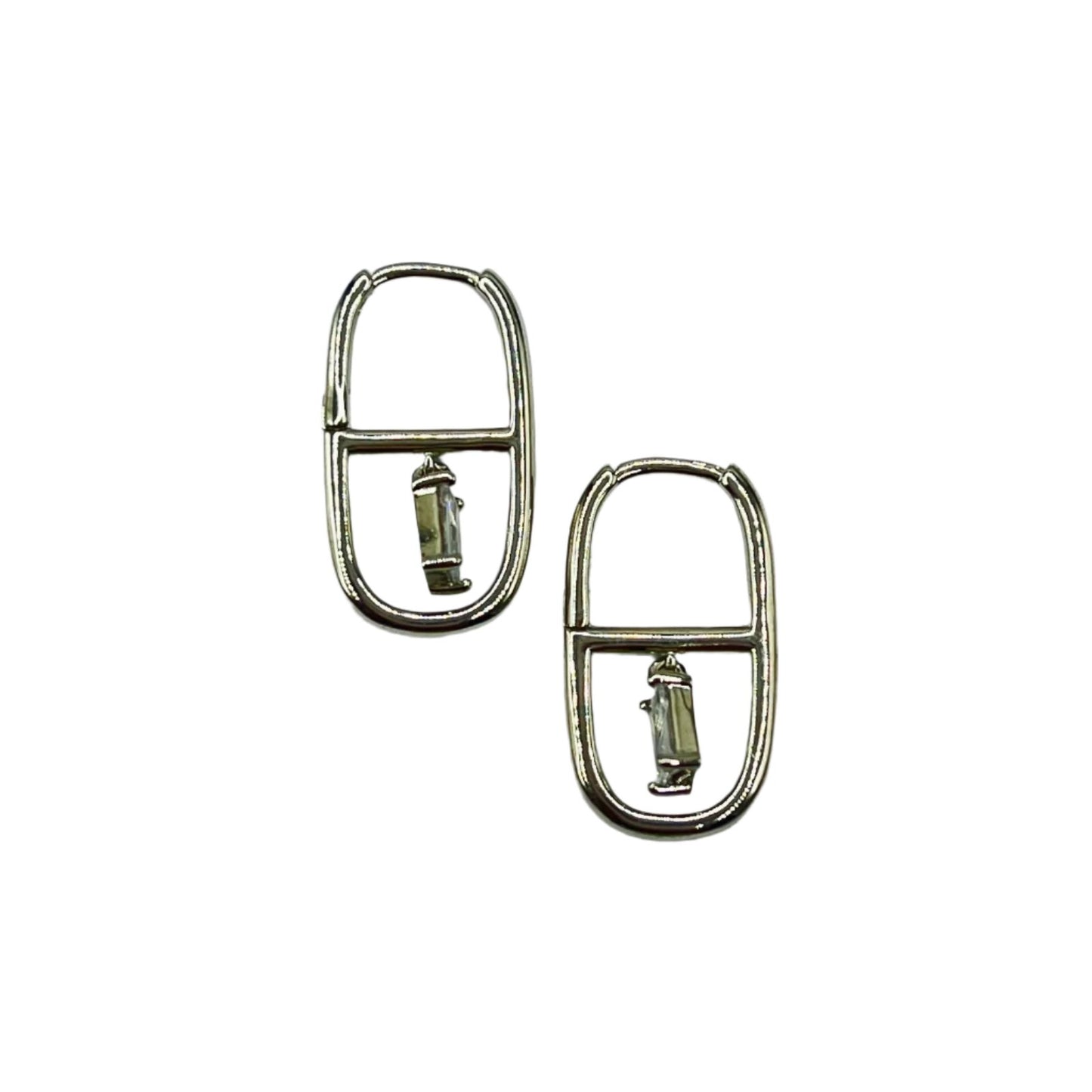 Silver Statement Hoops