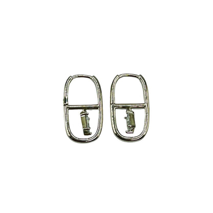 Silver Statement Hoops