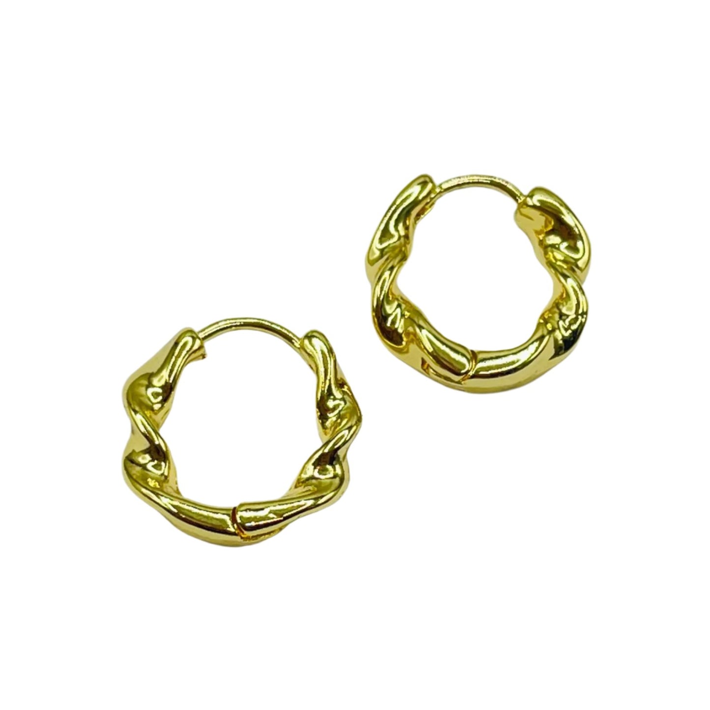 Wavy Hoop Earrings