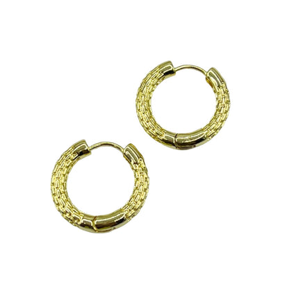 Wicker Hoop Earrings