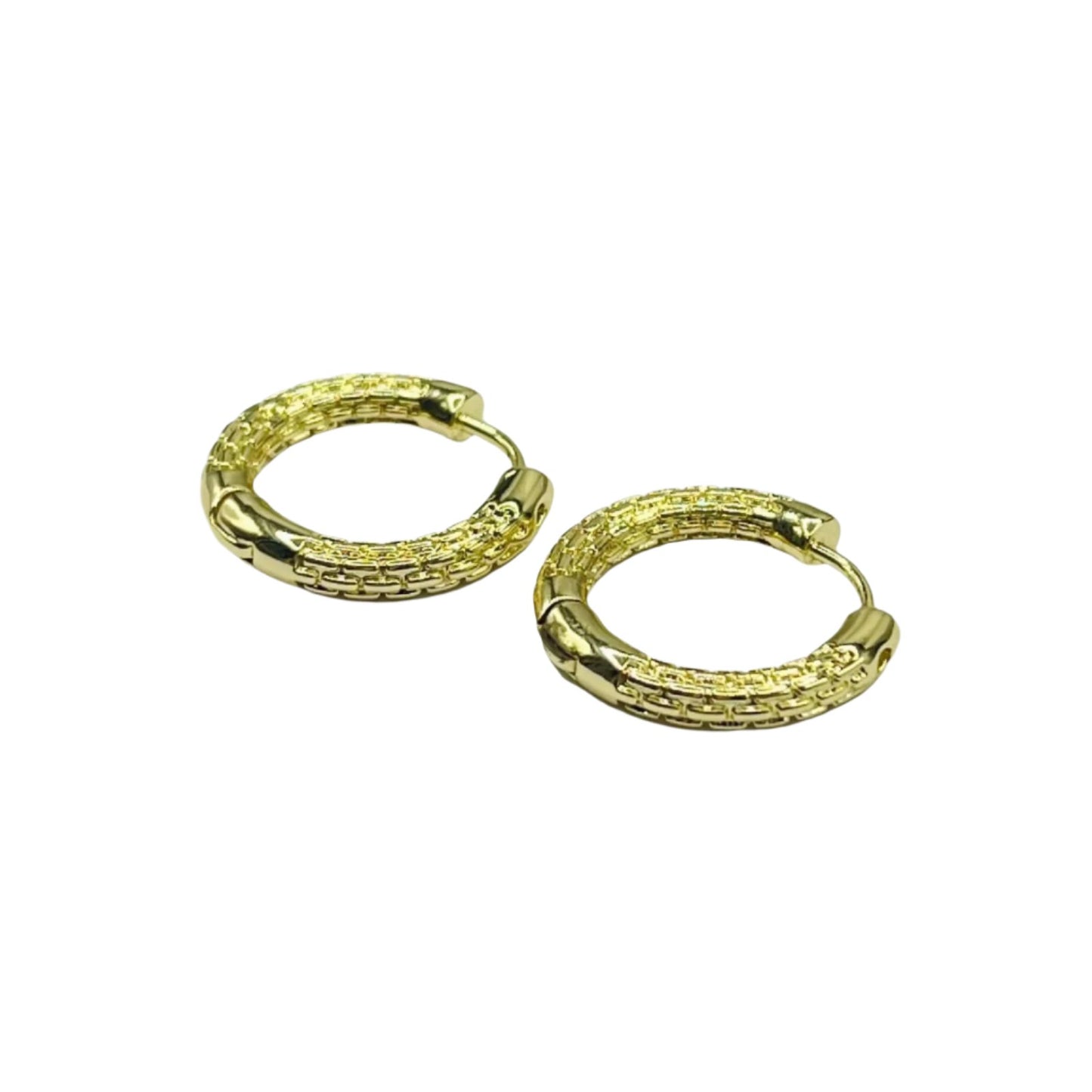 Wicker Hoop Earrings