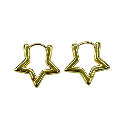 Twinkling Star Hoops