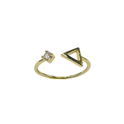 Triangular Elegance Ring