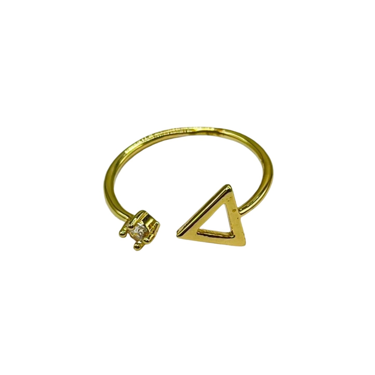 Triangular Elegance Ring