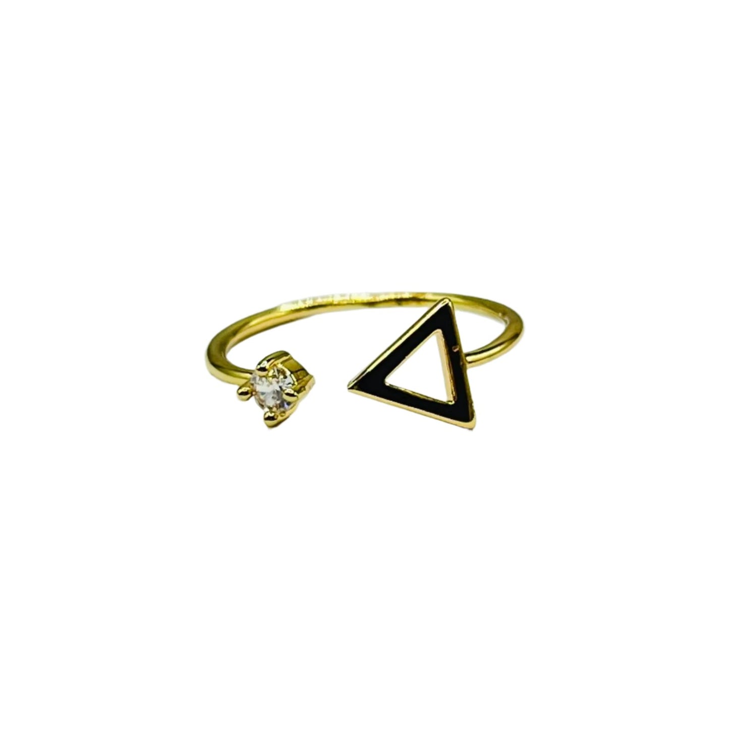 Triangular Elegance Ring