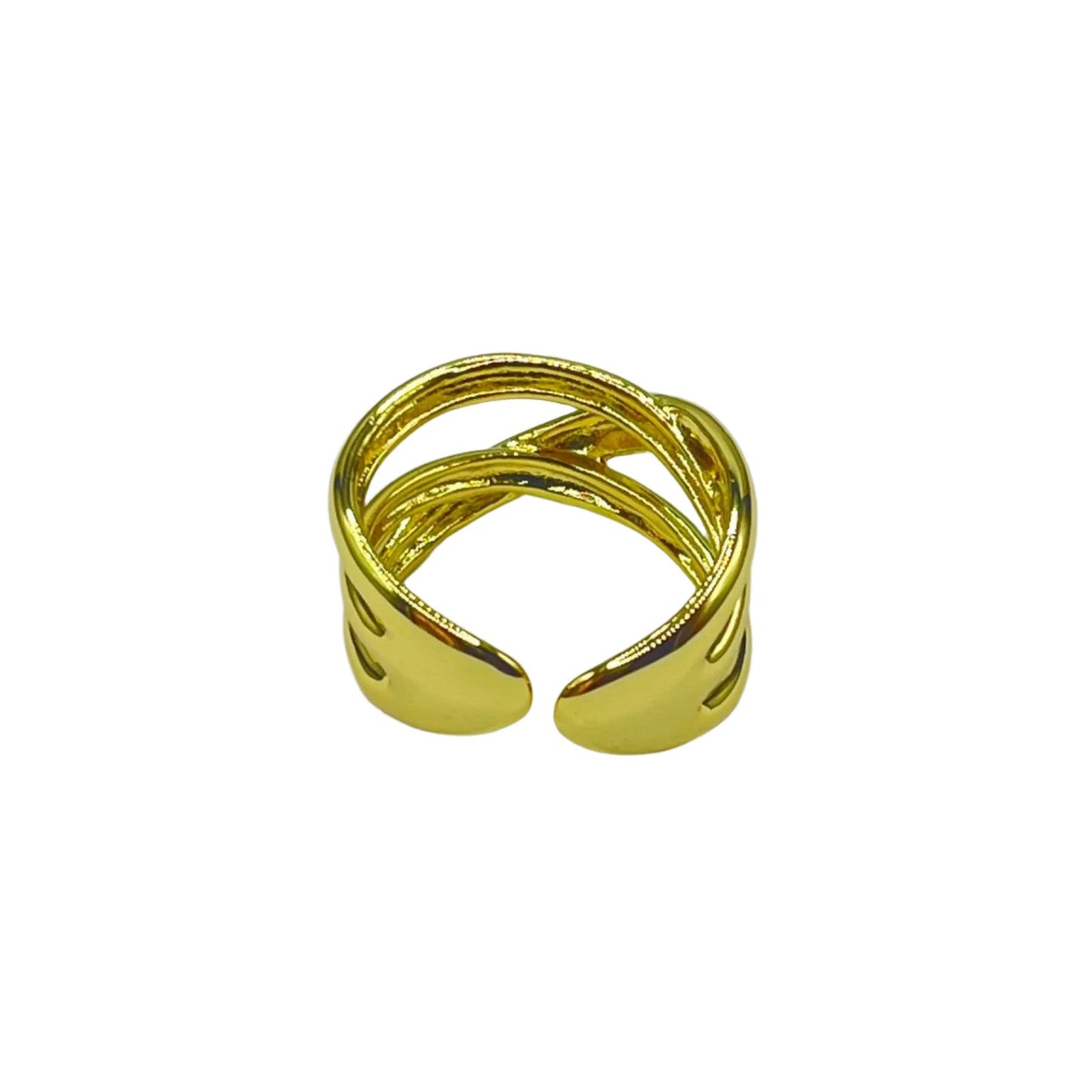 Crossed Band Ring