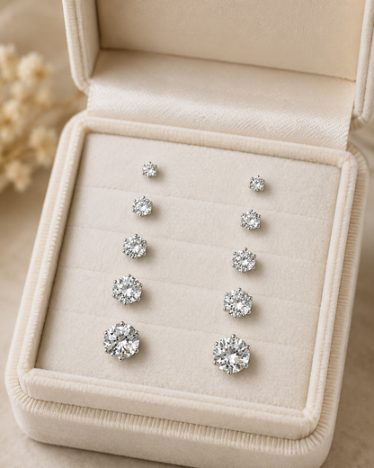 Classic Crystal Stud Set